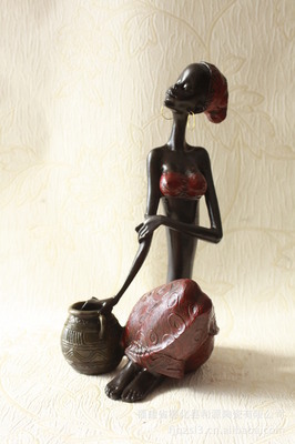 外貿(mào)出口尾單 黑人人物樹脂工藝擺件3907的藝術(shù)與商機(jī)